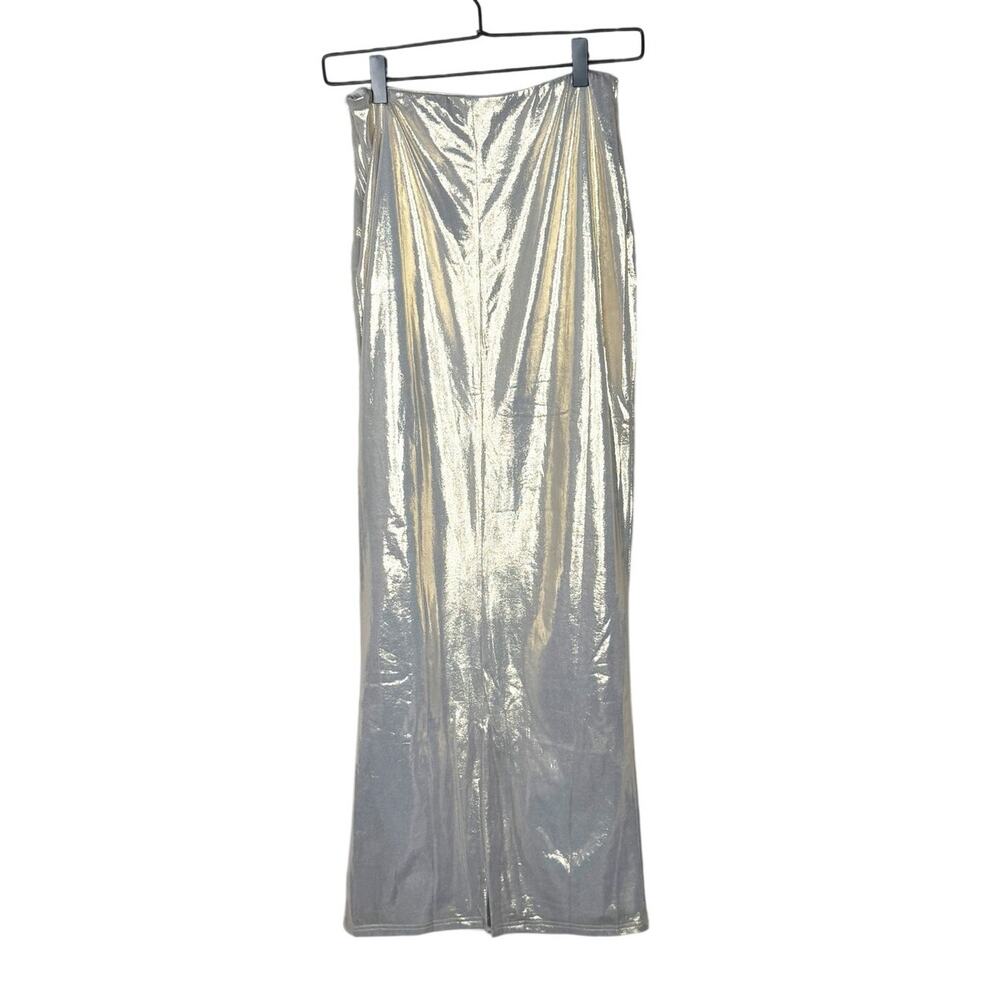 Superdown Pearl Maxi Set Tank top + Skirt Pale Gold Metallic Size Medium / Small - Picture 7 of 12